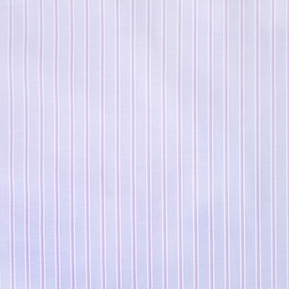 Lavender/White Striped Shirting