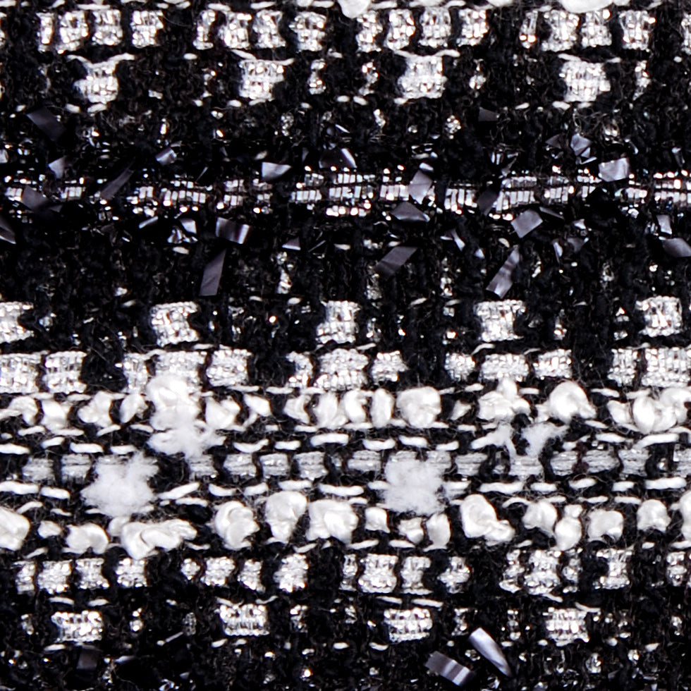 Black/Metallic Silver  Boucle - Detail