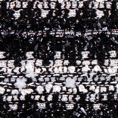Black/Metallic Silver  Boucle - Detail