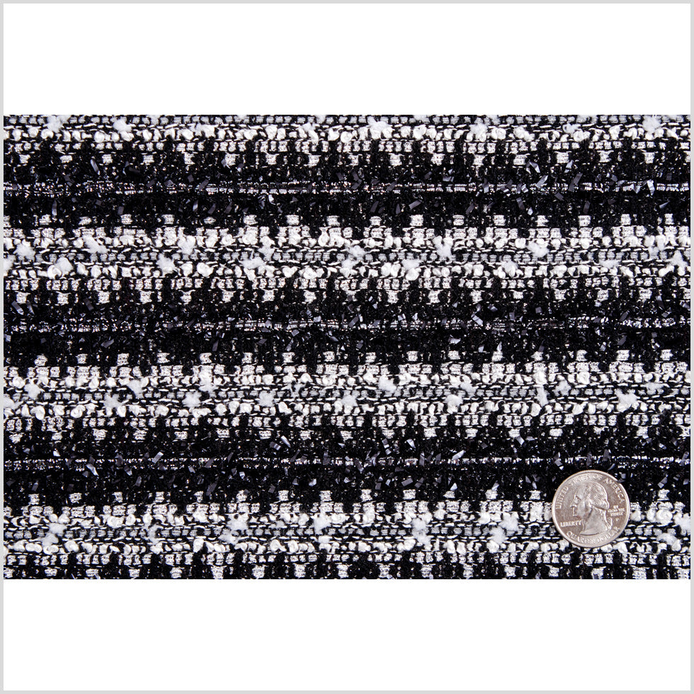 Black/Metallic Silver  Boucle - Full