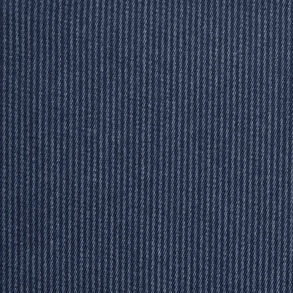 Famous NYC Designer Navy Chalk Striped Cotton Twill