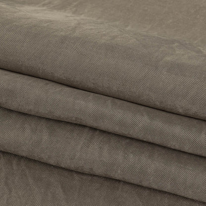 Warm Gray Luminous Cupro and Acetate Twill Lining Folded