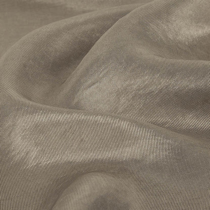 Warm Gray Luminous Cupro and Acetate Twill Lining Detail