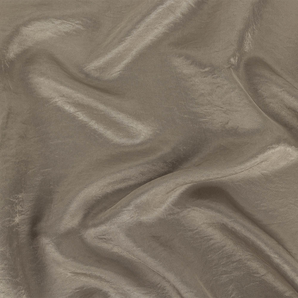 Warm Gray Luminous Cupro and Acetate Twill Lining