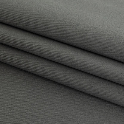 Famous NYC Designer Shark Gray Cotton Twill - Folded