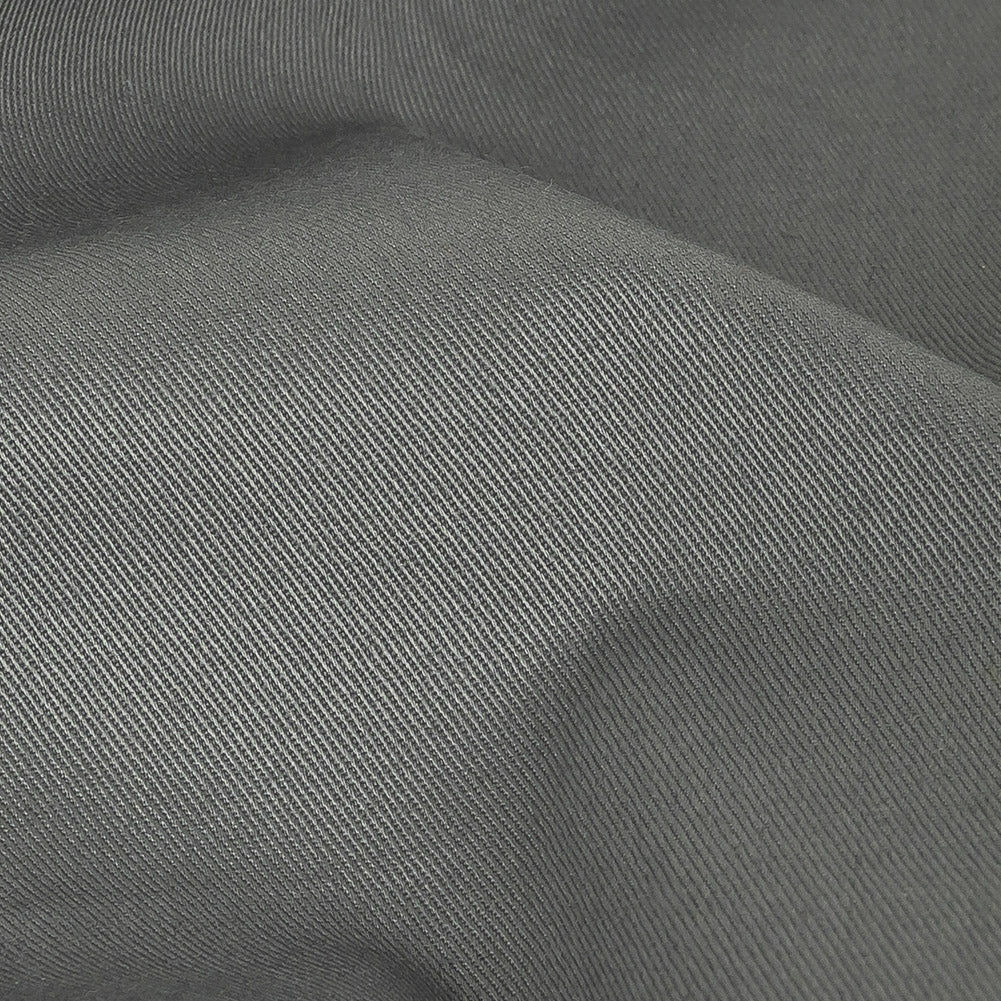 Famous NYC Designer Shark Gray Cotton Twill - Detail