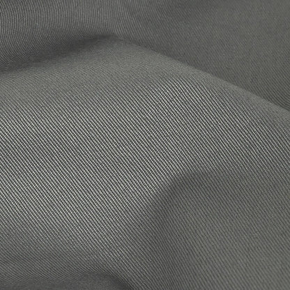 Famous NYC Designer Shark Gray Cotton Twill - Detail