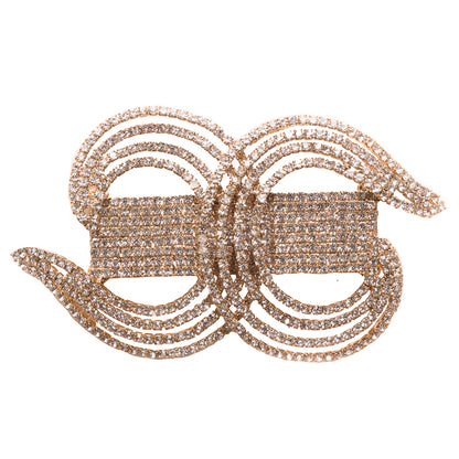Gold/Clear Rhinestone Buckle