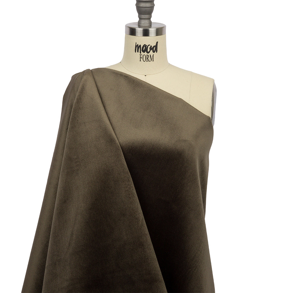 Gunmetal Solid Upholstery Velvet Drape