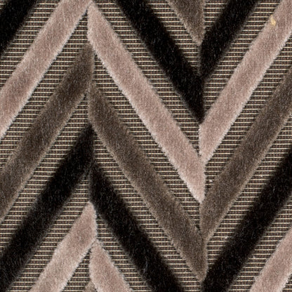 Gray Geometric Velvet - Detail