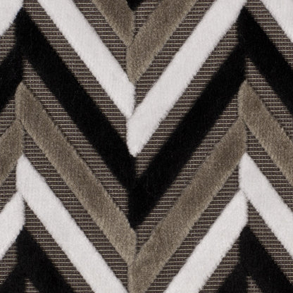 Black Geometric Velvet - Detail