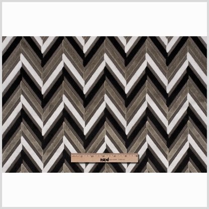 Black Geometric Velvet - Full