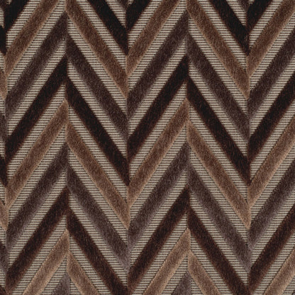 Brown Geometric Velvet