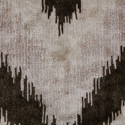 Gray Ikat Velvet - Detail