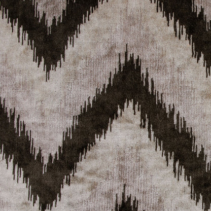 Gray Ikat Velvet