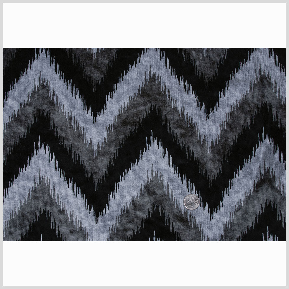 Black Ikat Velvet - Full