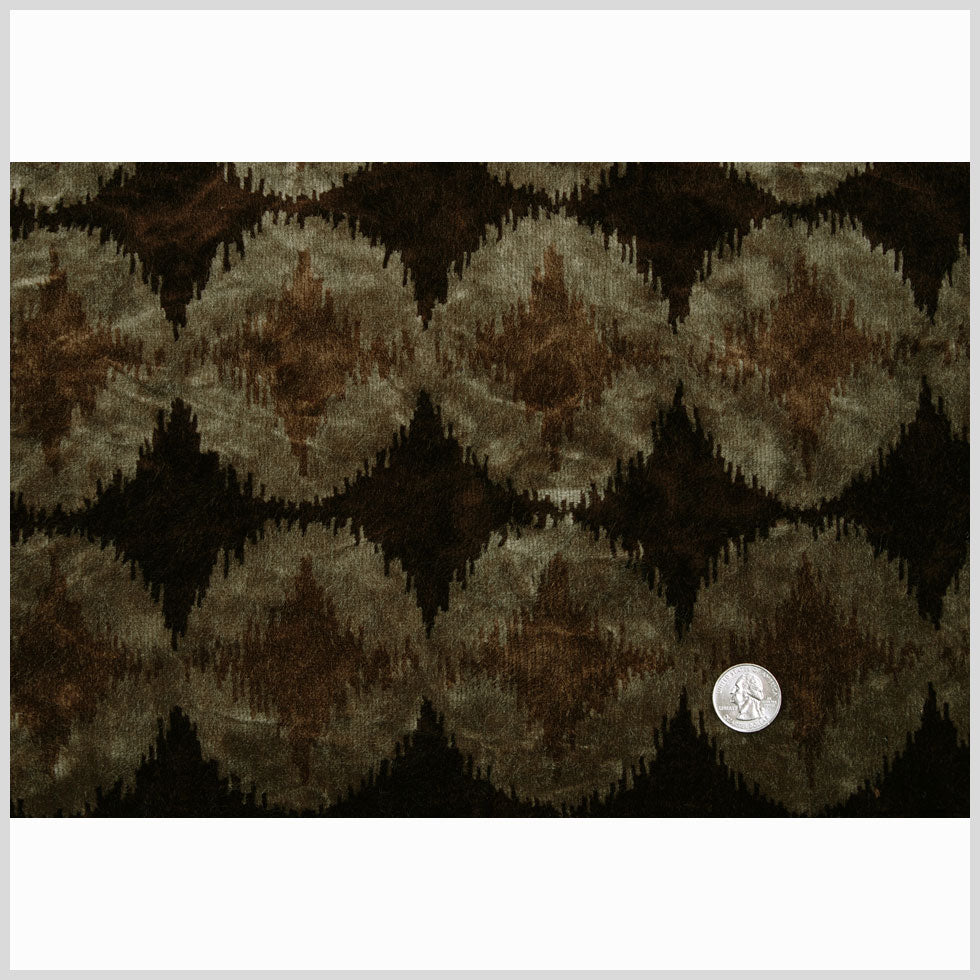 Brown Ikat Velvet Full