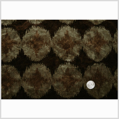 Brown Ikat Velvet Full