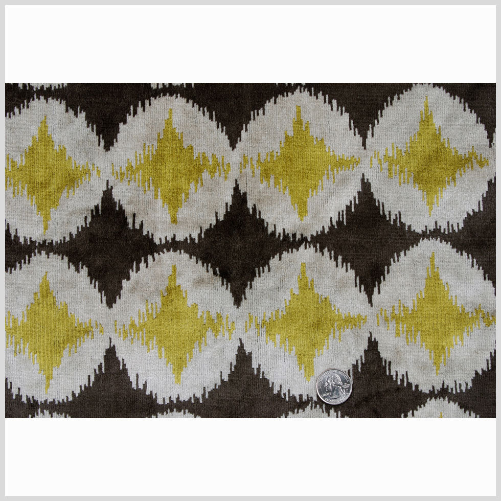 Green Ikat Velvet - Full