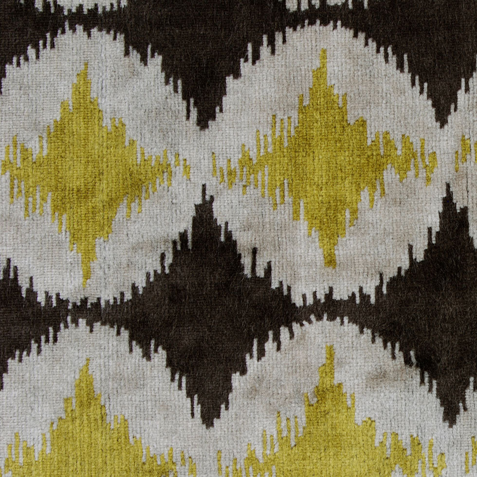 Green Ikat Velvet