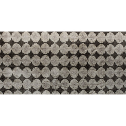 Oyster Gray Geometric Ikat Velvet - Full