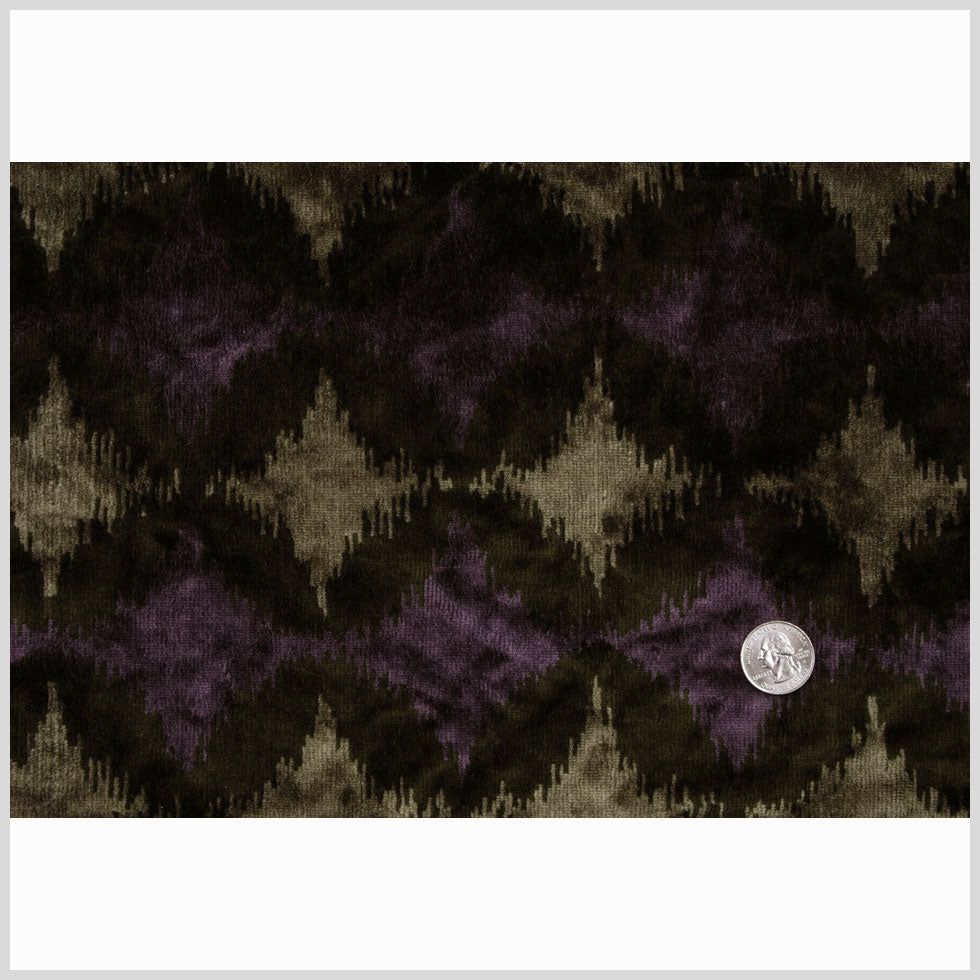 Purple Ikat Velvet - Full