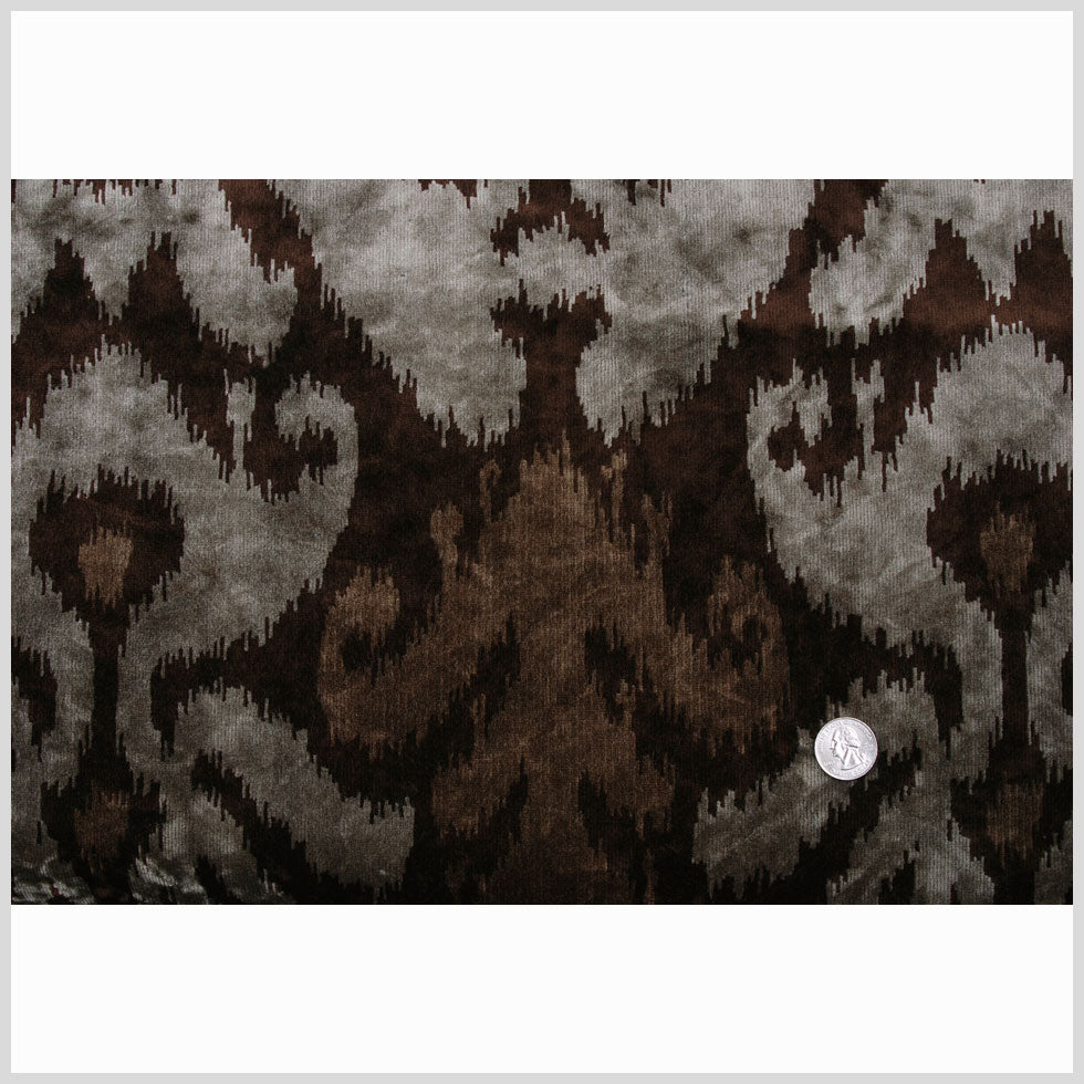 Brown Ikat Velvet - Full