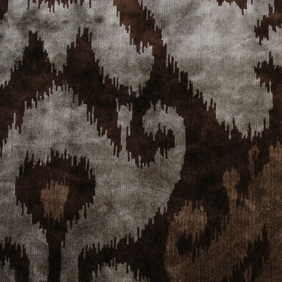 Brown Ikat Velvet