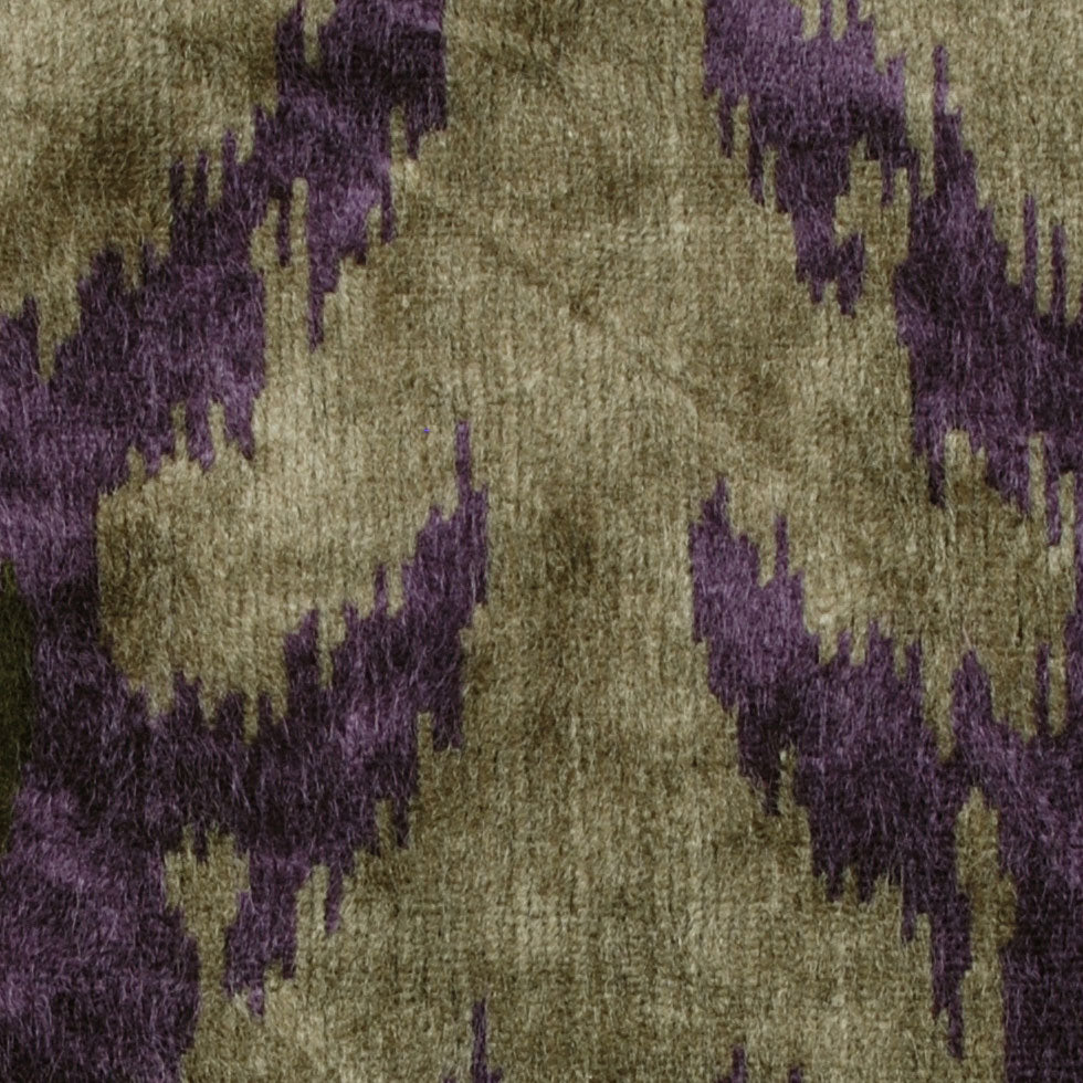 Purple Ikat Velvet Detail