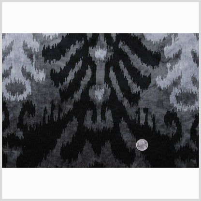 Black Ikat Velvet - Full