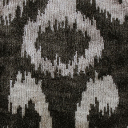 Gray Ikat Velvet Detail