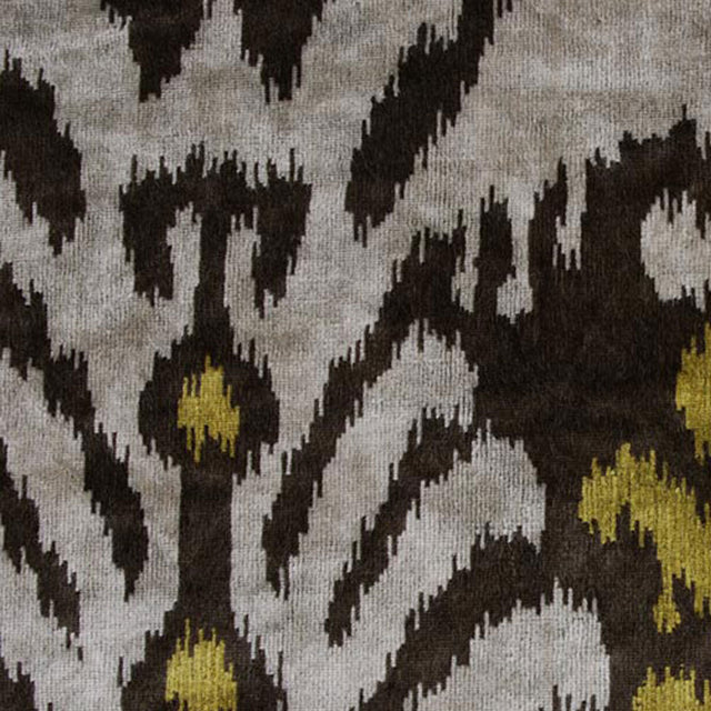 Green Ikat Velvet