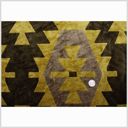 Green Geometric Velvet - Full