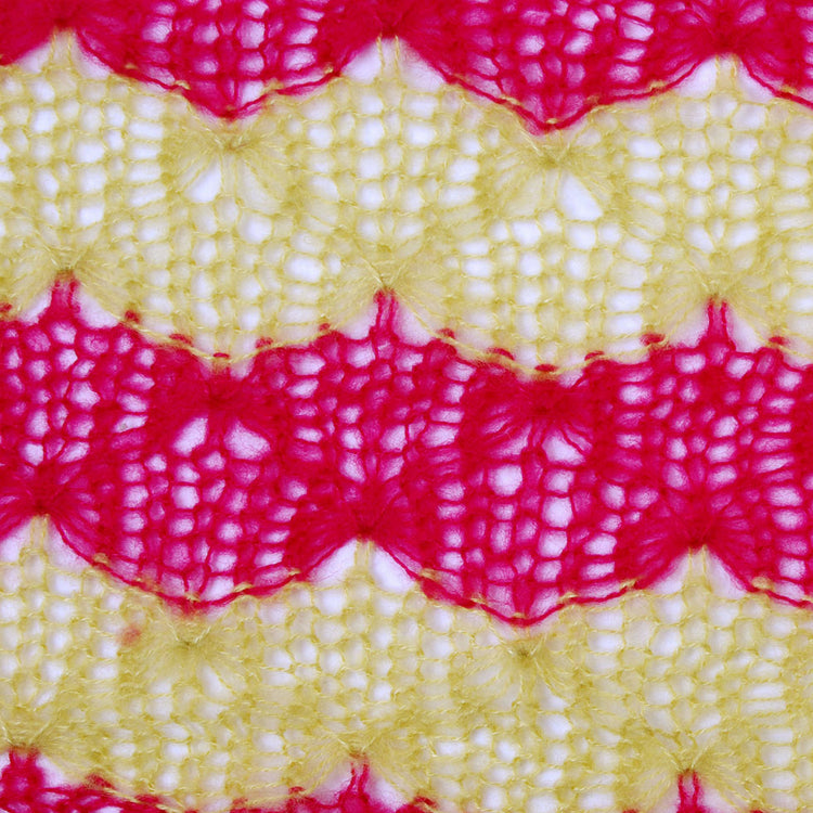 template--25130090922057__main-Chartreuse and Raspberry Blended Wool Crochet Knit