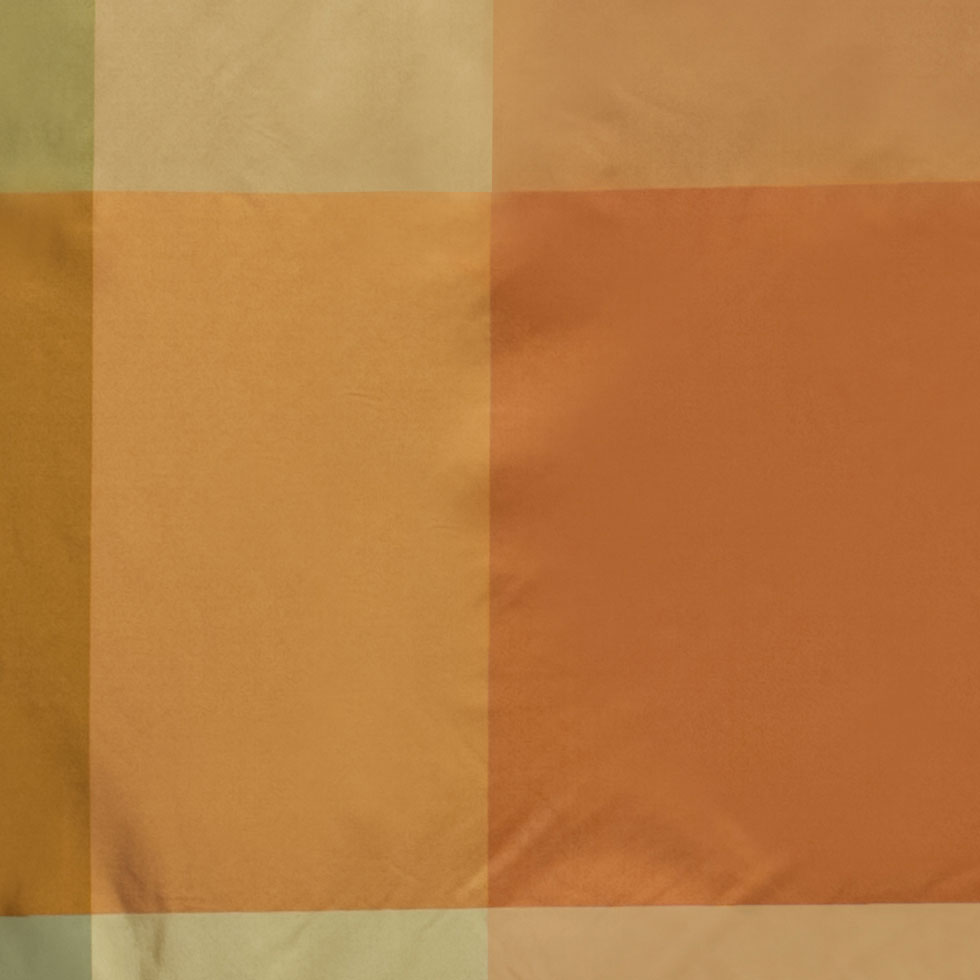 Gold, Taupe & Orange Armani Silk Taffeta Detail