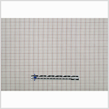 Japanese Gray Checks Cotton Shirting Full
