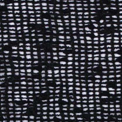 Italian Black Peekaboo Wool Blend Detail