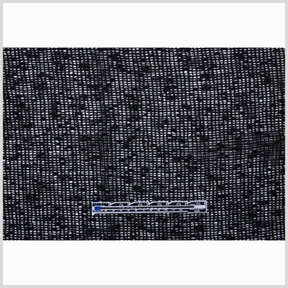 Italian Black Peekaboo Wool Blend Full