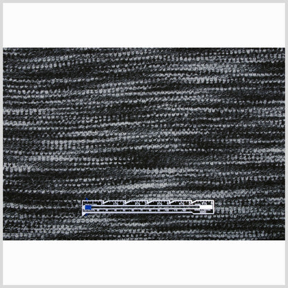 Sumptuous Black/Gray Italian Wool - Full