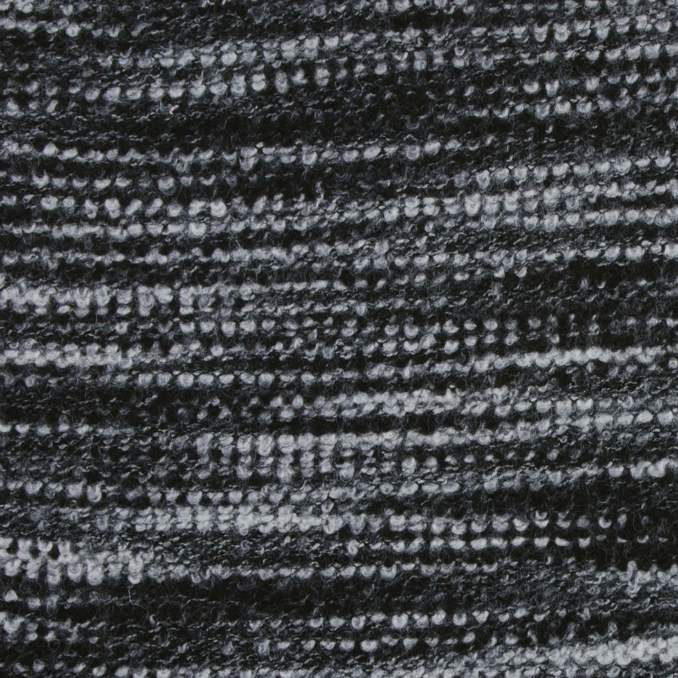 Sumptuous Black/Gray Italian Wool