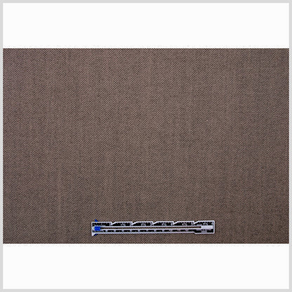 Italian Black/Bronze Wool-Cotton Twill - Full