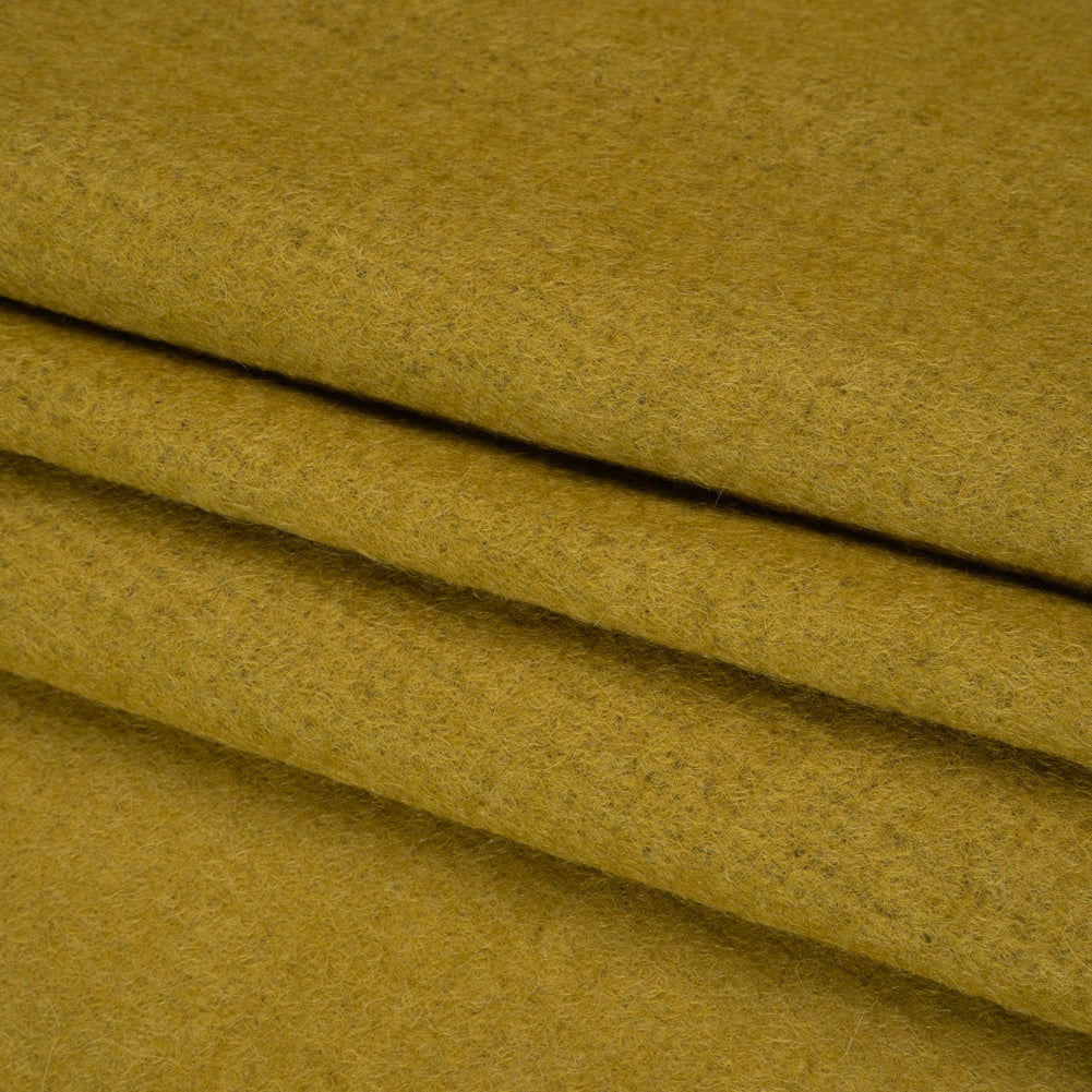 Italian Gold  Textured Wool-Blend Folded