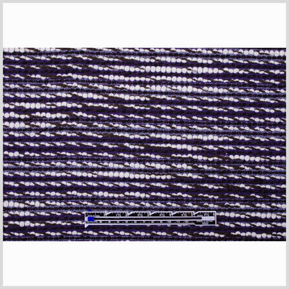 Italian Purple Striped Virgin Wool Full