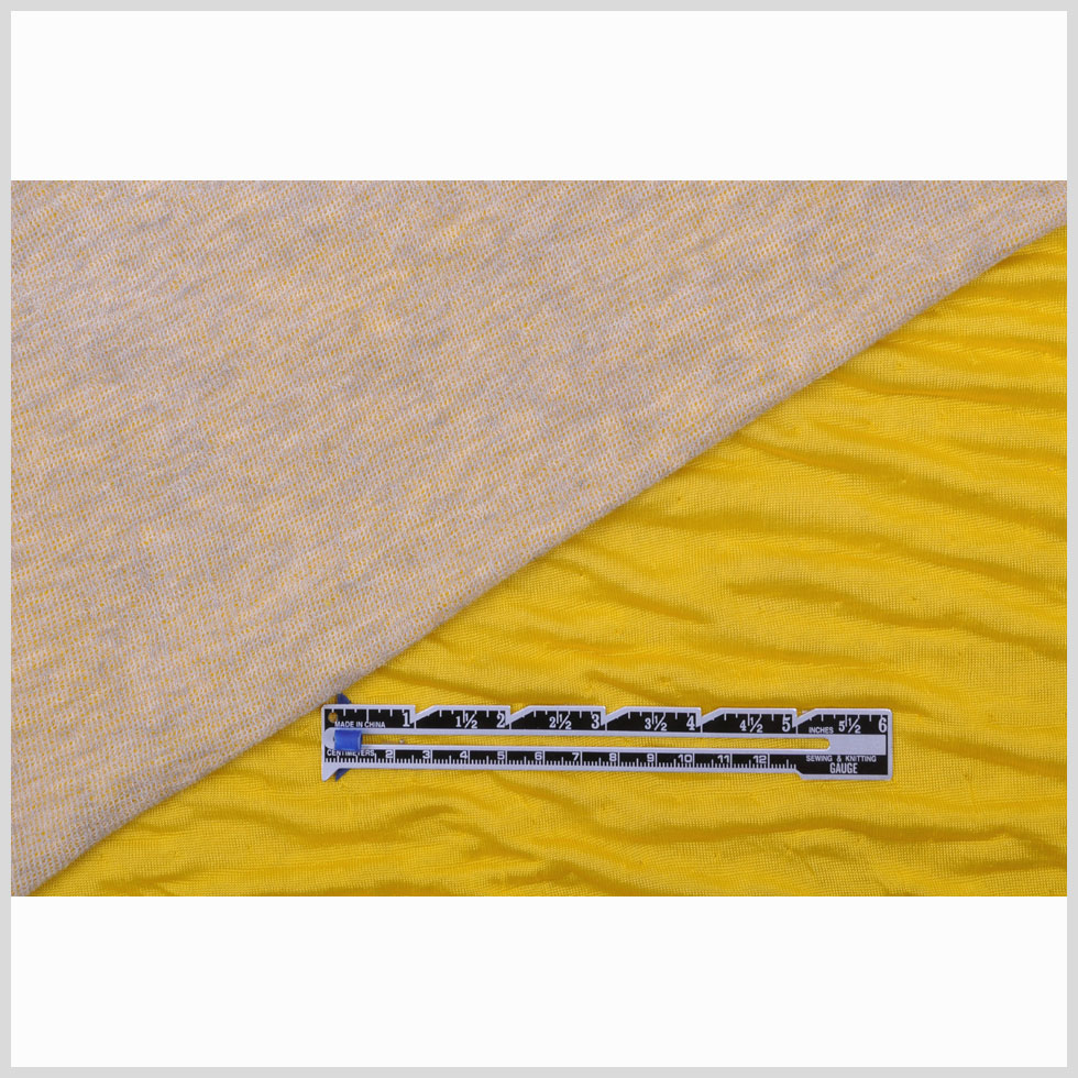 Italian Bright Yellow Double-Faced Contemporary Jersey - Full