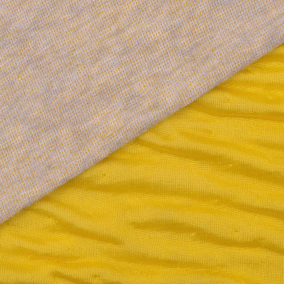 Italian Bright Yellow Double-Faced Contemporary Jersey