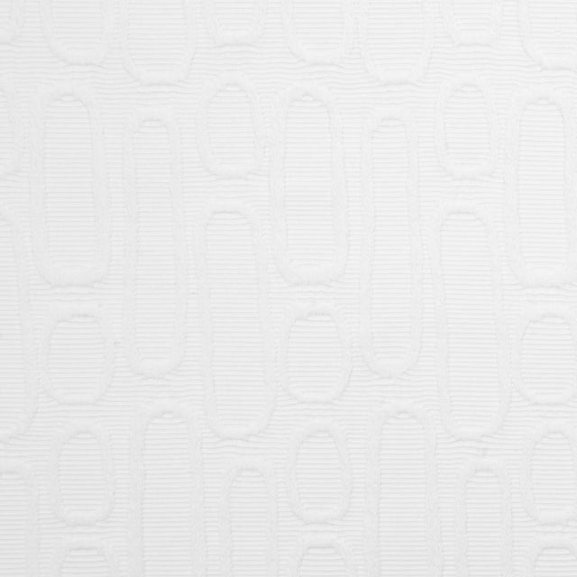 Italian White Geometric Modern Rayon Blend
