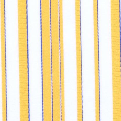 Italian Amber Striped Cotton-Rayon Shirting - Detail