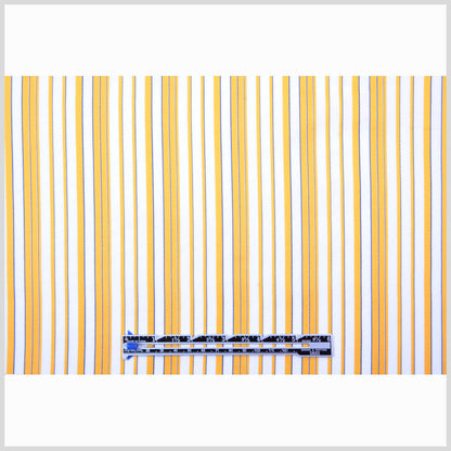 Italian Amber Striped Cotton-Rayon Shirting - Full