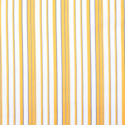 Italian Amber Striped Cotton-Rayon Shirting