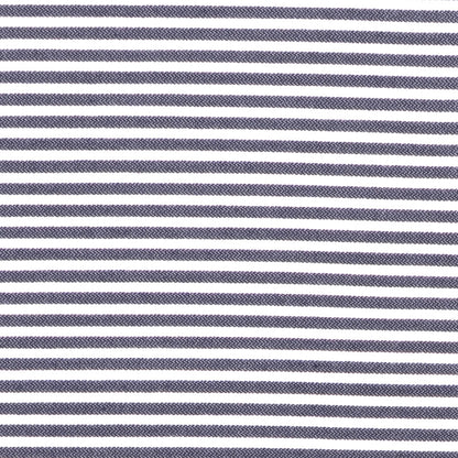 Italian Black Striped Cotton-Blended Woven Detail